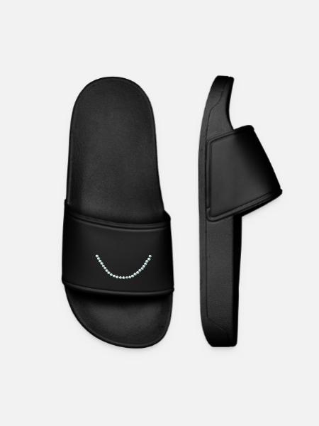 pearl necklace - Women’s Pool Sliders - black