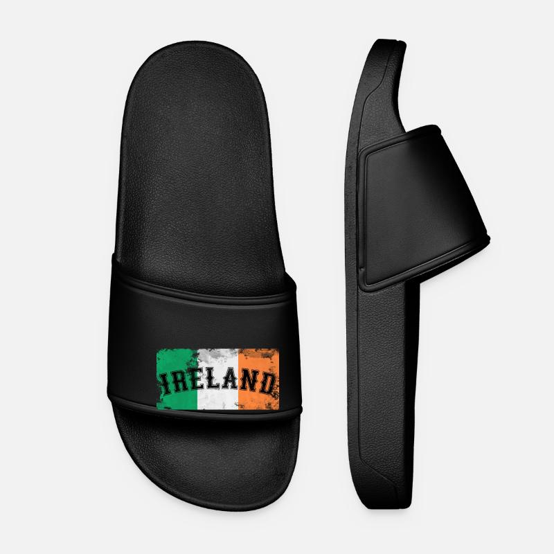 Irlande - Drapeau de l’Irlande - Claquettes Femme - noir