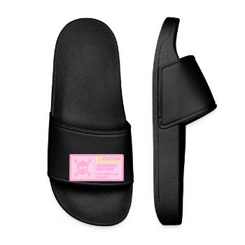 ATTENTION FEMALE CHEF - Women’s Pool Sliders - black - Front