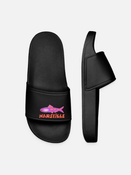 Sardine Marseillaise - Claquettes Femme - noir