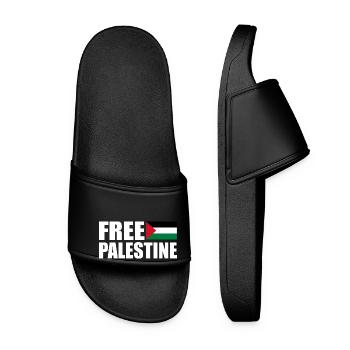 Free palestine - Women’s Pool Sliders - black - Front