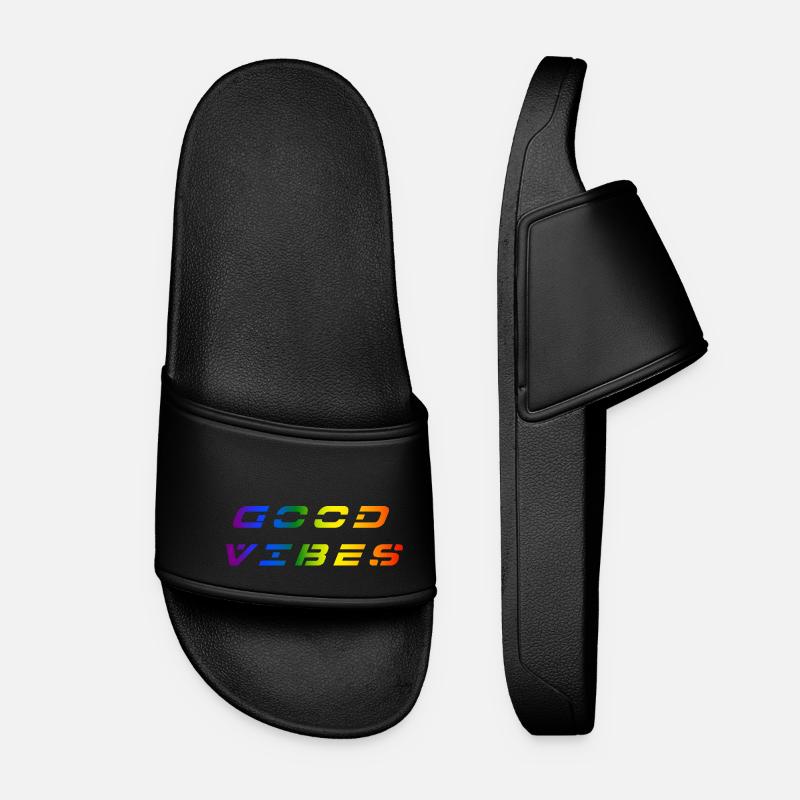 Good Vibrations - Women’s Pool Sliders - black