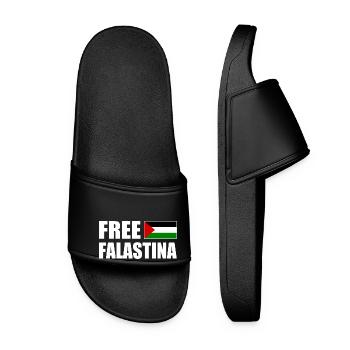 Free palestine free falastina - Women’s Pool Sliders - black - Front