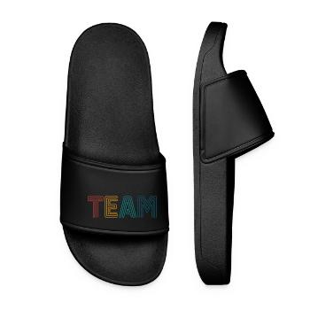 Team - Women’s Pool Sliders - black - Front