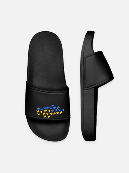 Ukraine - Claquettes Femme - noir