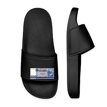 100 Marks of the GDR - Women’s Pool Sliders - black - Front