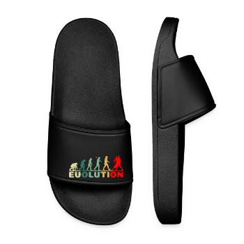 Tango Tanz Tanzen Evolution Retro für Tanzpaar - Frauen Badelatschen - Schwarz - Vorne
