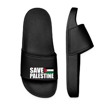 SAVE PALESTINE - Women’s Pool Sliders - black - Front
