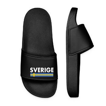 Sverige - Frauen Badelatschen - Schwarz - Vorne