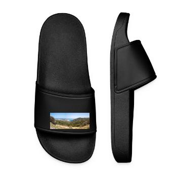 Landschaftsansicht des Strandes Kefalos Insel Kos Süd - Frauen Badelatschen - Schwarz - Vorne