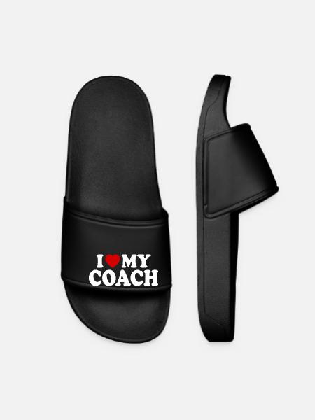 I love my coach - Claquettes Femme - noir