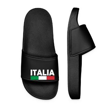 Italy - Women’s Pool Sliders - black - Front