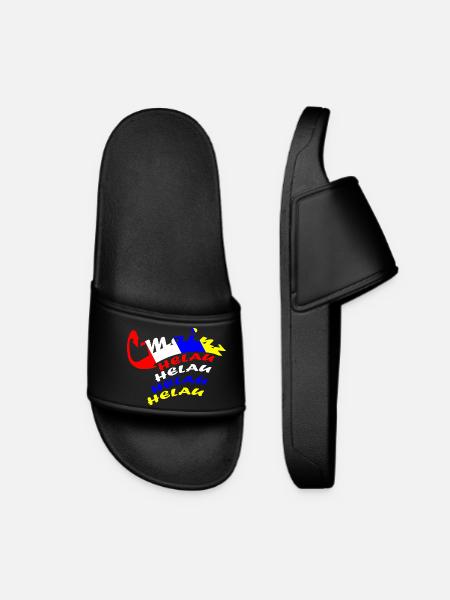 Helau Carnival Design - Women’s Pool Sliders - black