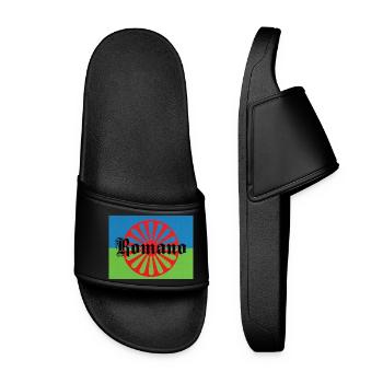 Lennyromanoflag - Claquettes Femme - noir - Devant