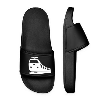 Symbole du conducteur de train | Couleur réglable - Claquettes Femme - noir - Devant