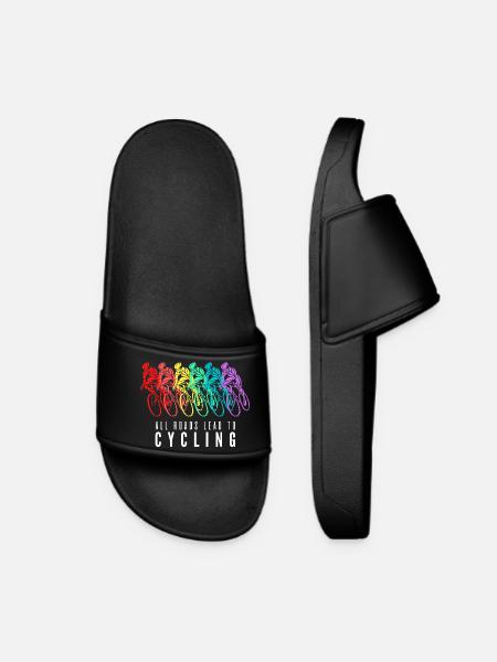 All Roads Lead to Cycling - Claquettes Femme - noir