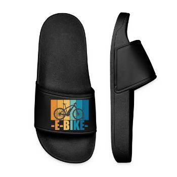 E-Bike Bike Vintage E Bike Batterie Cadeau - Claquettes Femme - noir - Devant