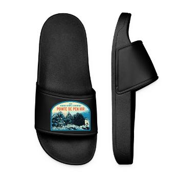 Regional Park of Armorica, the Pointe de Pen Hir - Women’s Pool Sliders - black - Front