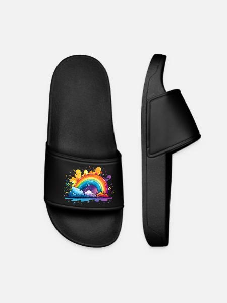 Your Rainbow - Women’s Pool Sliders - black