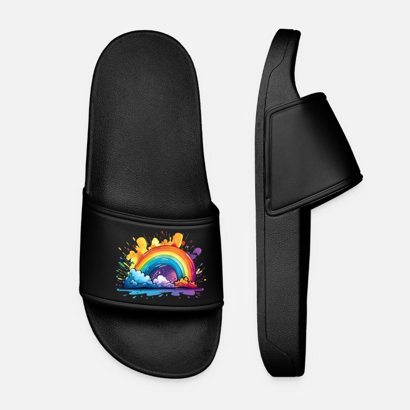 Your Rainbow - Women’s Pool Sliders - black