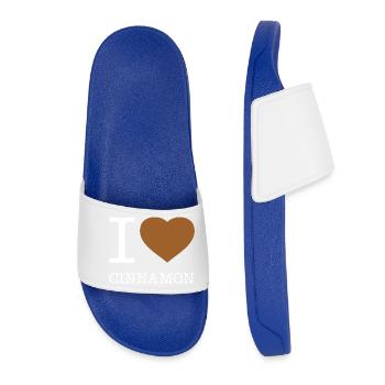 I LOVE CINNAMON Zimt - Women’s Pool Sliders - royal blue - Front