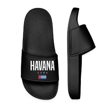 Havana Cuba Cubans - Women’s Pool Sliders - black - Front