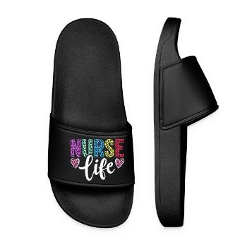 Infirmière, Vie d’infirmière - Claquettes Femme - noir - Devant