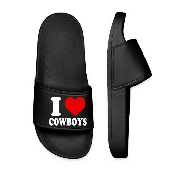 I Love Funny Funny Cowboys Witty - Women’s Pool Sliders - black - Front