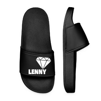 Lenny as a diamond - Women’s Pool Sliders - black - Front