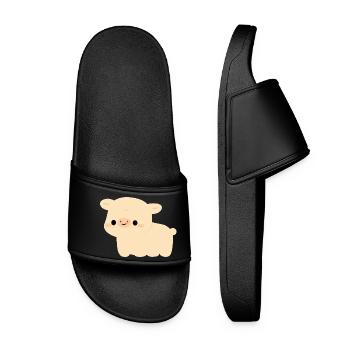 Vache Charolais - Claquettes Femme - noir - Devant