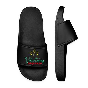 L’appréciation du bénévolat me fait plaisir Bénévole - Claquettes Femme - noir - Devant