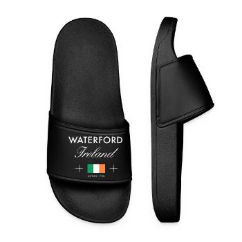 Waterford Ireland Coordinates Travel Souvenir - Women’s Pool Sliders - black - Front