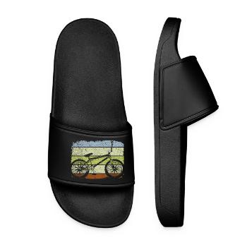 BMX - BMX Bike Bike - BMX Gifts - Women’s Pool Sliders - black - Front