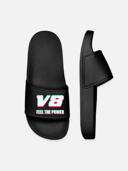V8 - Frauen Badelatschen - Schwarz