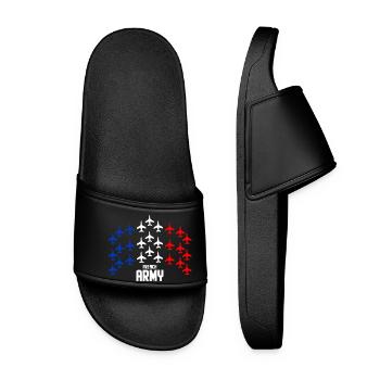 French Army - Women’s Pool Sliders - black - Front
