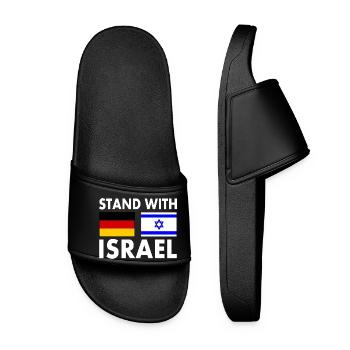 Israel - Frauen Badelatschen - Schwarz - Vorne
