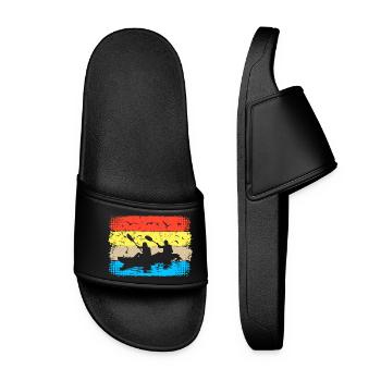 Retro Kayak - Kayak - Canoë & Aviron - Claquettes Femme - noir - Devant