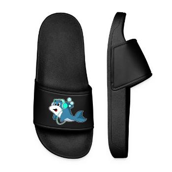 Musique casque Delfin - Claquettes Femme - noir - Devant