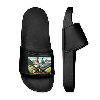 german nursery rhymes Himpelchen und Pimpelchen - Women’s Pool Sliders - black - Front