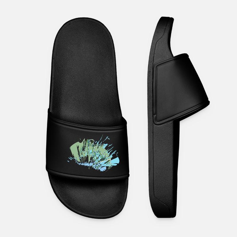 Skater - Frauen Badelatschen - Schwarz