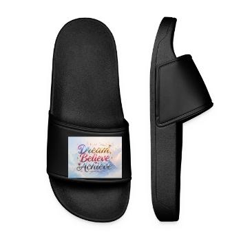 Dream Believe Achieve - Women’s Pool Sliders - black - Front