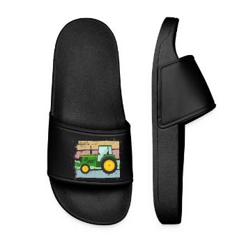 tracteur tracteur agriculteur agriculteur - Claquettes Femme - noir - Devant