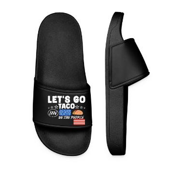 Let's go taco - Women’s Pool Sliders - black - Front
