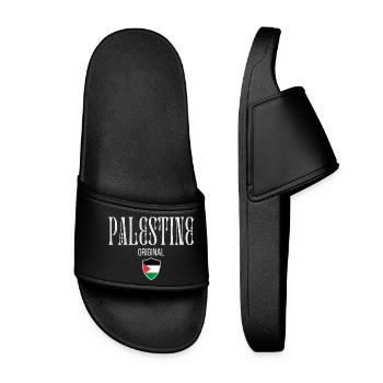 J'aime la Palestine, la Palestine libre - Claquettes Femme - noir - Devant
