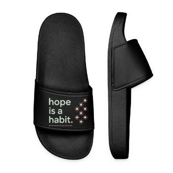 Sensibilisation à la santé mentale, - Claquettes Femme - noir - Devant