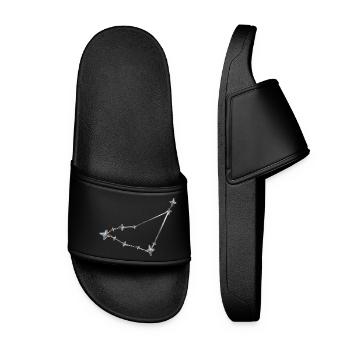 Rangée d’étoiles Conception de constellation - Claquettes Femme - noir - Devant