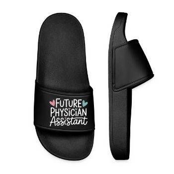Future Physician Assistant - Women’s Pool Sliders - black - Front