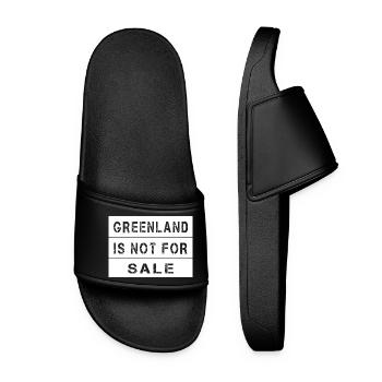 Greenland Is Not For Sale - Women’s Pool Sliders - black - Front