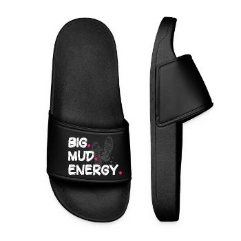 Big mud energy Schlammlauf Mud Run Muddy Race - Women’s Pool Sliders - black - Front