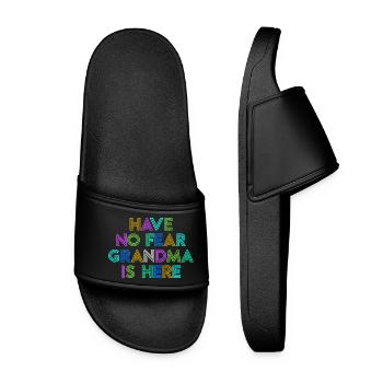 Großmama Cool Statement Oma Großmutter Enkelkind - Frauen Badelatschen - Schwarz - Vorne
